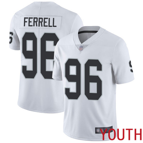Oakland Raiders Limited White Youth Clelin Ferrell Road Jersey NFL Football 96 Vapor Untouchable Jersey